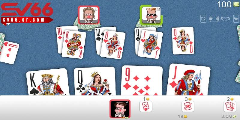 Đánh hôi cơ hội thêm bài để tạo áp lực lớn cho đối thủ